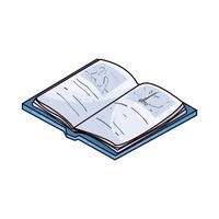 Illustration of open book vector