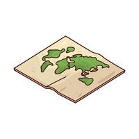 Illustration of map vector