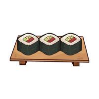 illustration of Special Sushi Roll vector