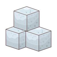 Illustration of sugar cube vector