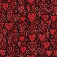 heart seemless pattern print or gift paper wrap digital print textile prints vector