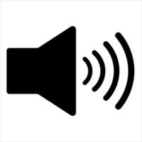 Sound icon, volume symbol, dynamics sign. Sound volume icon on a white background. vector