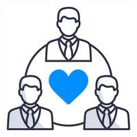 Business Relationship and networking icon concept vector
