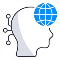 Digital Native and technology icon concept vector