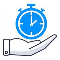 Time Management and clock icon concept vector