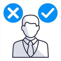 Decision Making and choice icon concept vector