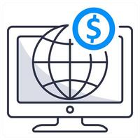 Online Business and digital icon concept vector