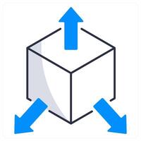 Scale Modification and weight icon concept vector