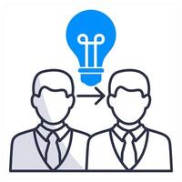Coaching and Mentoring and support icon concept vector