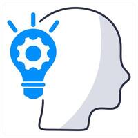 Creativity and innovation icon concept vector