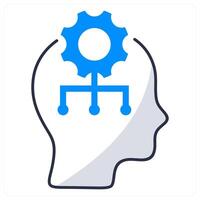 Critical Thinking and analysis icon concept vector