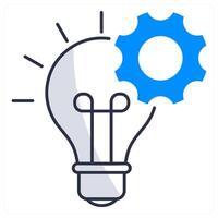 Idea and vision icon concept vector