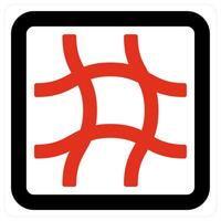 Mesh and sheet icon concept vector