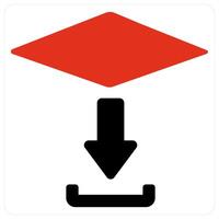 Descending order and Format icon concept vector
