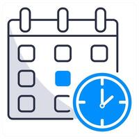Schedule and planner icon concept vector