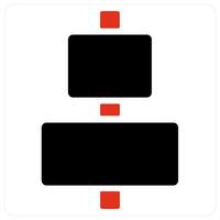 center align and align icon concept vector