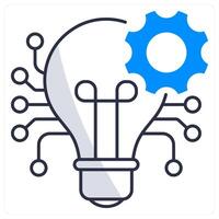 Disruptive Innovation and innovation icon concept vector