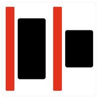 middle align and center icon concept vector