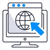 Website and design icon concept vector