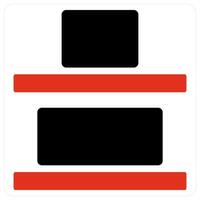 Middle align and Middle icon concept vector