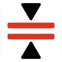 Middle align and Edit icon concept vector
