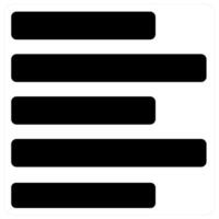 left align and Left icon concept vector