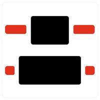 Paragraph alignment and align icon concept vector