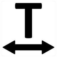 Text size and size icon concept vector
