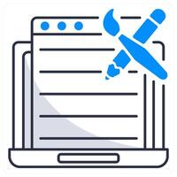 Web Design and layout icon concept vector