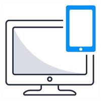 Responsive Design and layout icon concept vector