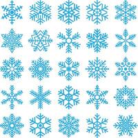 Snowflakes icon set vector