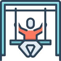 Color icon for swing vector