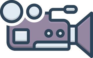 Color icon for camera vector