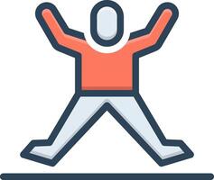 Color icon for active vector