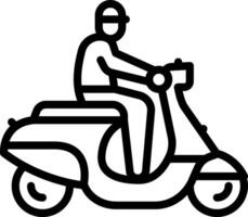 Black line icon for use private vector