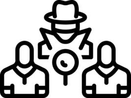 Black line icon for latent vector