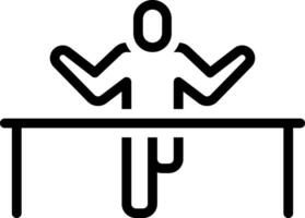 Black line icon for motivation vector