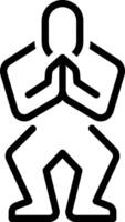 Black line icon for forgiveness vector
