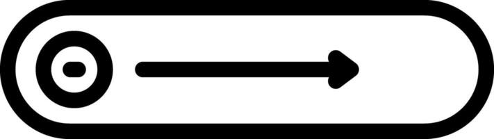 Black line icon for button vector
