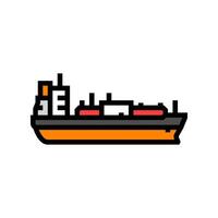 liquefied petroleum gas carrier color icon illustration vector