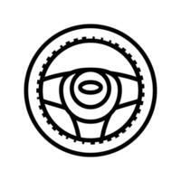 steering wheel cover accessory line icon illustration vector