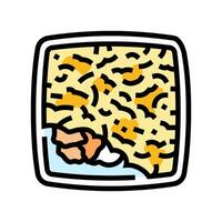 pie fish color icon illustration vector