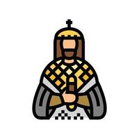 emperor byzantine color icon illustration vector