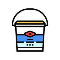 bucket bleach color icon illustration vector