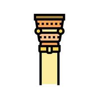column byzantine color icon illustration vector