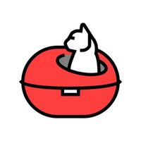 nest cat breeding color icon illustration vector
