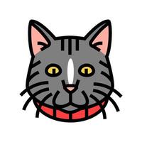 collar cat breeding color icon illustration vector