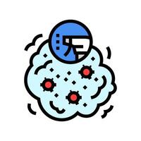 disinfection bleach color icon illustration vector