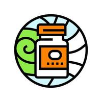 ayurvedic supplements ayurveda color icon illustration vector