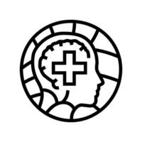holistic healing ayurveda line icon illustration vector